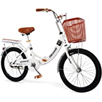 Los mejores  - Bicicleta Plegable para Hombres y Mujeres- Bicicleta Retro de Ciudad con Frenos de Disco Dobles de Velocidad Variable…